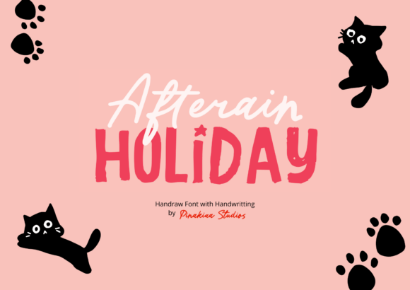 Afterain Holiday: A Fresh Typographic Fusion