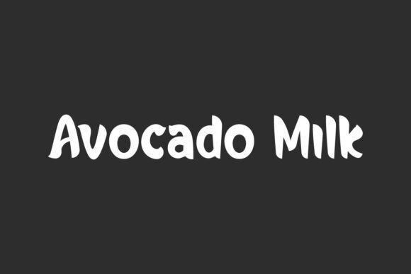 Avocado Milk: Strategic Typography for Modern Brand Communication