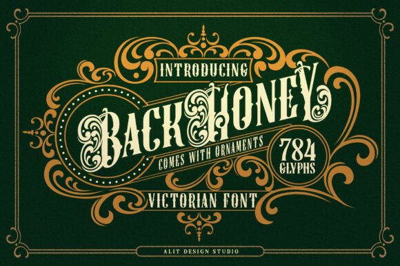 Back Honey Victorian: Elegant Serif Design