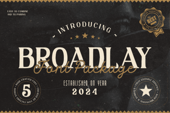 Broadlay: Vintage Fonts for Modern Design