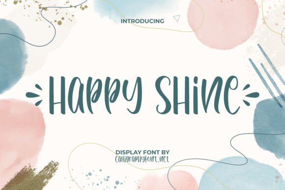 Happy Shine: Radiant Typography for Modern Design