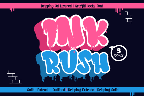 Ink Rush: Mastering the Dripping Graffiti Aesthetic