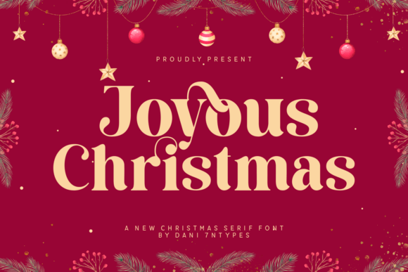 Joyous Christmas: Elegant Holiday Typography