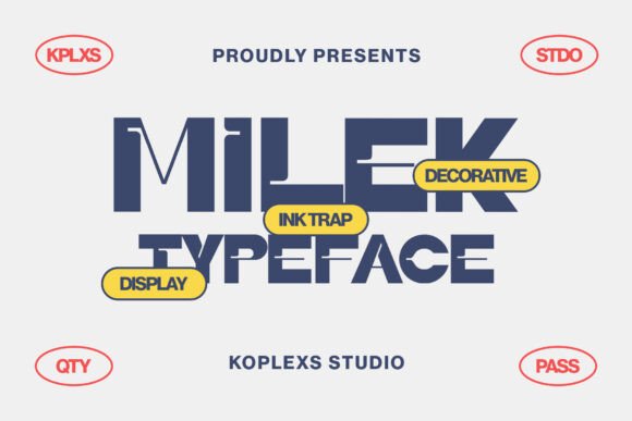 Milek: Elevating Modern Design with Bold, Decorative Typography