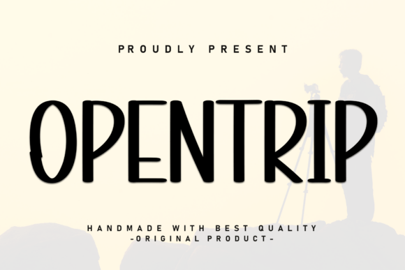 Opentrip: A Bold Display Font for Modern Branding
