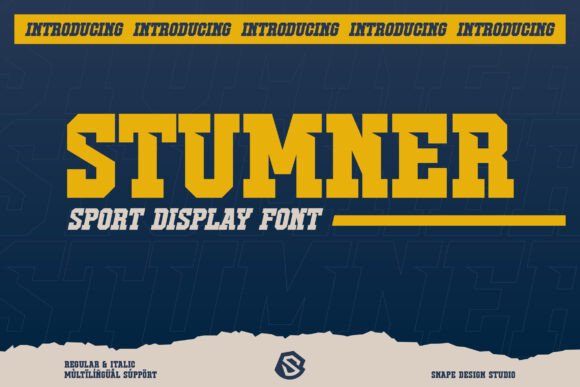 Stumner: Bold Sport Font for Impact