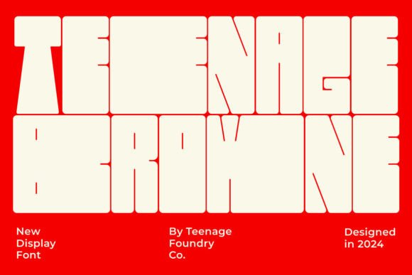Teenage Browne: Redefining Modern Display Typography