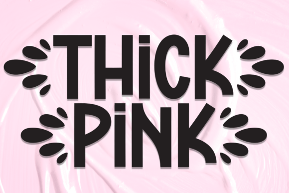 Thick Pink: Elevating Your Designs with Charming Handwritten Elegance
