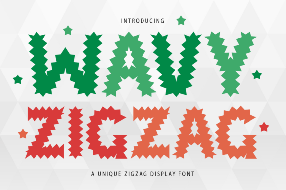 Unleashing Creative Energy with the Wavy Zigzag Typeface