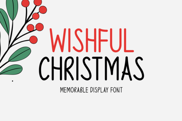 Wishful Christmas: A Festive Display Font